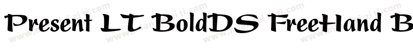 Present LT BoldDS FreeHand Bold字体转换